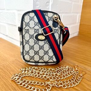 Gucci Authentic Vintage Custom GG Supreme Mini Crossbody Bag